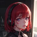 サイバーな赤髪の少女2 4枚目