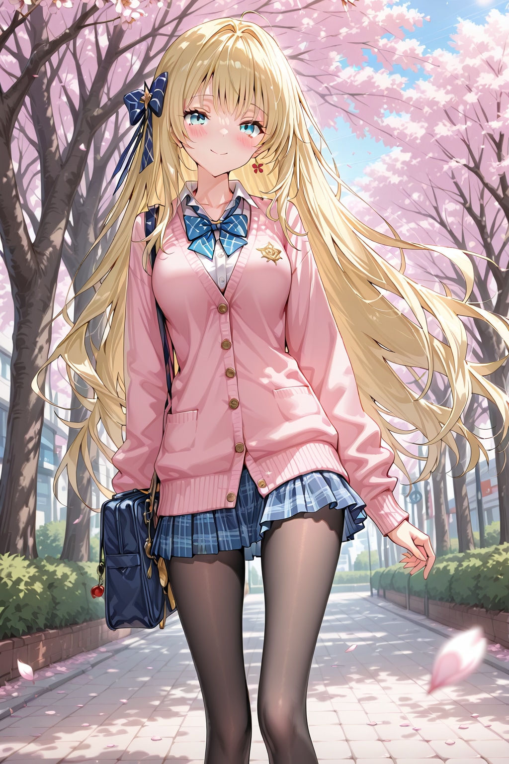 金髪　春色コーデ | の人気AIイラスト・グラビア