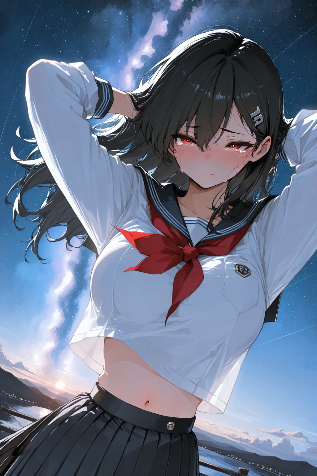 リゾート地の星空