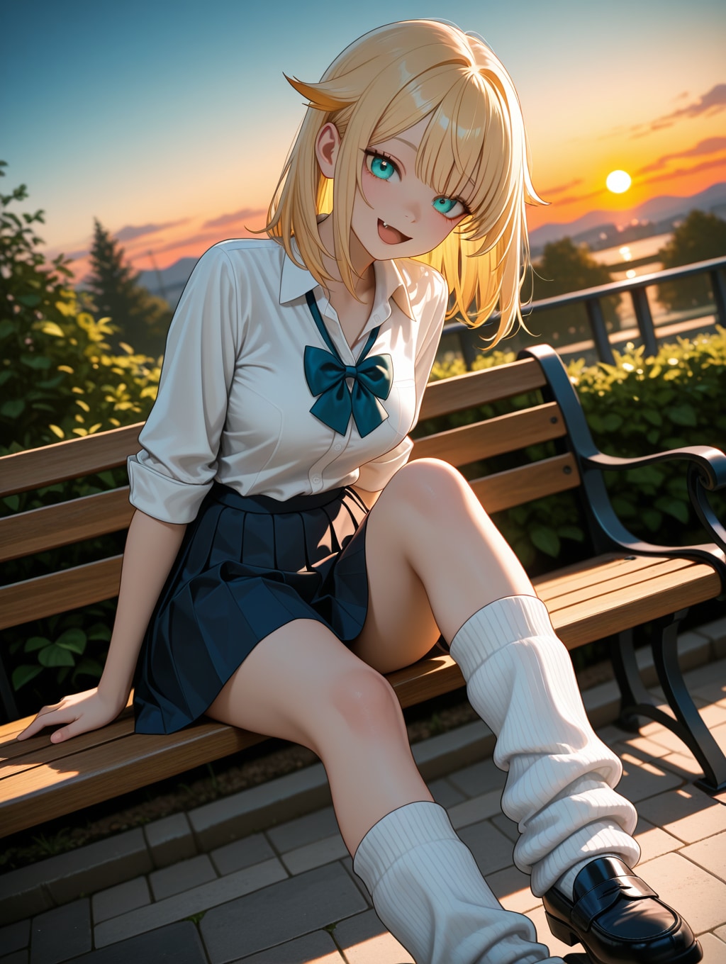 夕暮れの公園