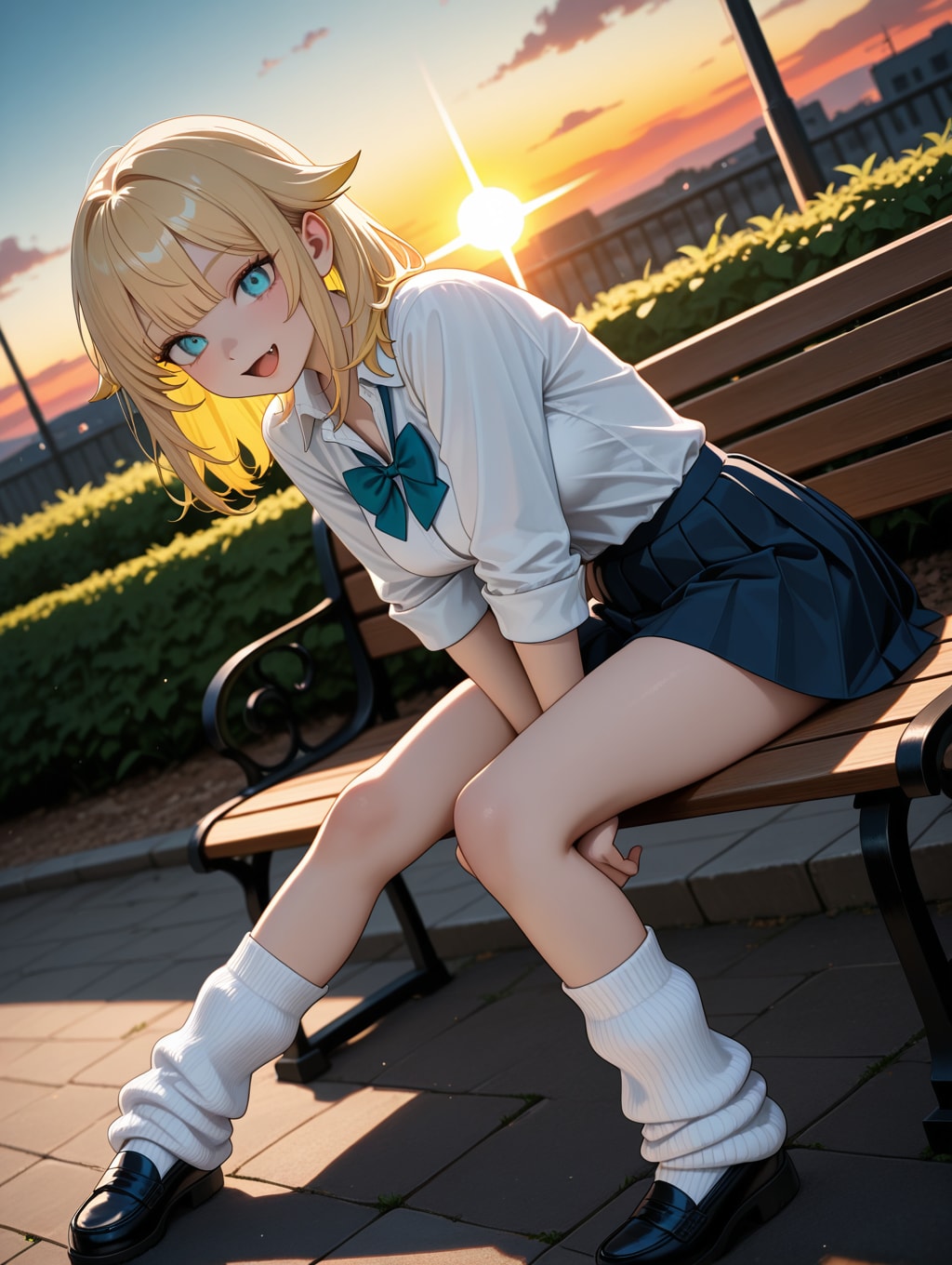 夕暮れの公園