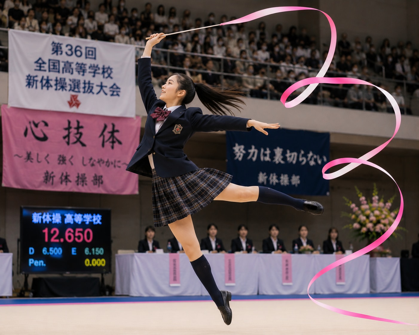 新体操部の女の子