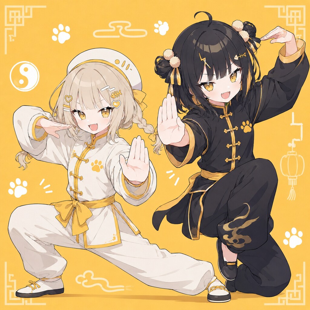 カンフー双子ちゃん