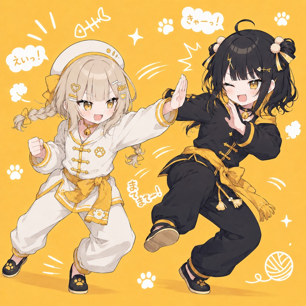 カンフー双子ちゃん