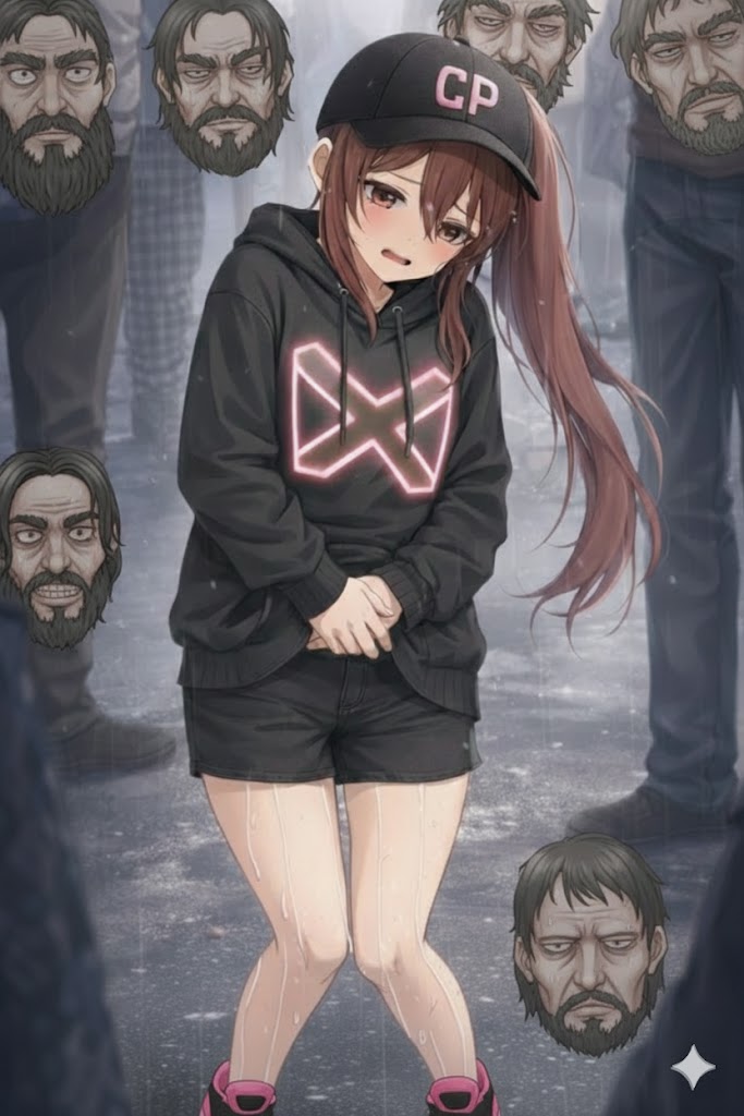 街中で