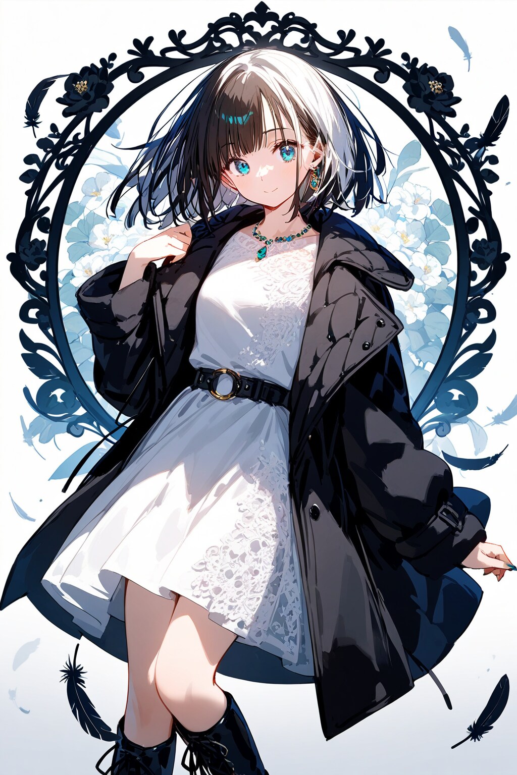 モノクロガール/cute | の人気AIイラスト・グラビア