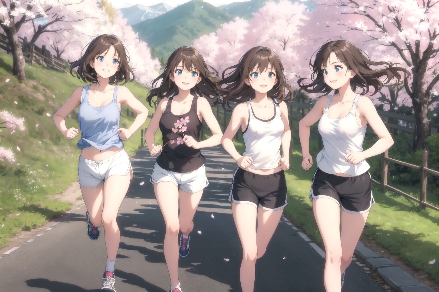 大学の陸上部　（春） | の人気AIイラスト・グラビア