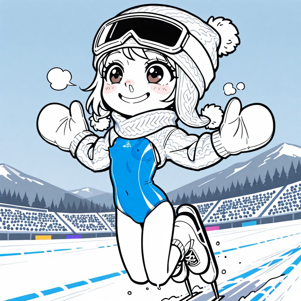 ウインタースポーツ水着ガール