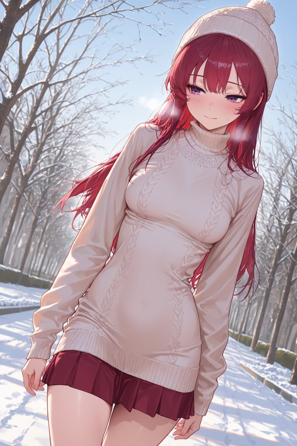 【ＰＥＧＡＳＵＳ様版】長身美脚赤髪紫目美少女（春夏秋冬）