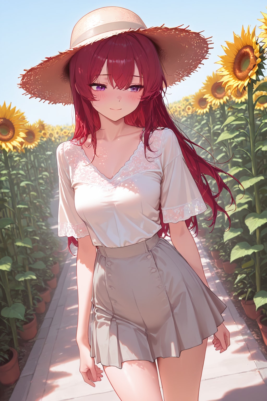 【ＰＥＧＡＳＵＳ様版】長身美脚赤髪紫目美少女（春夏秋冬）