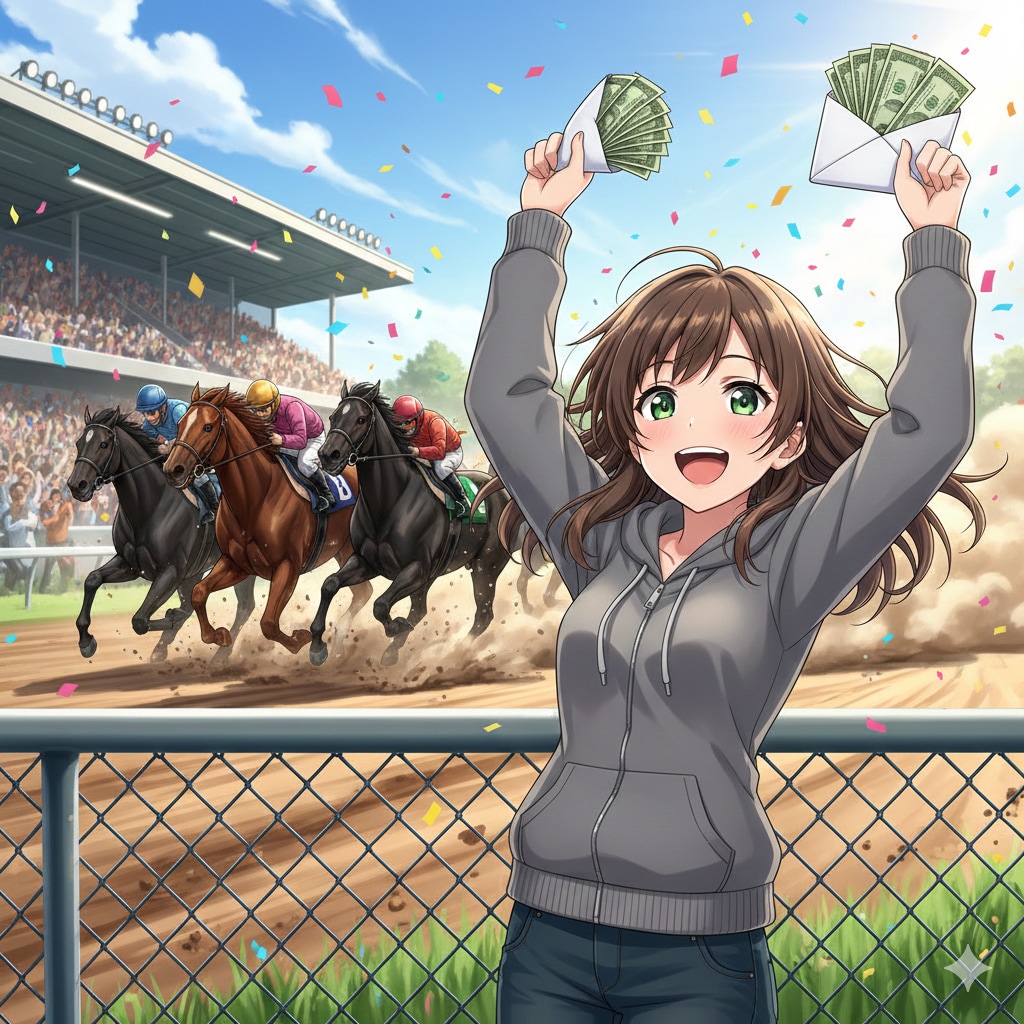 競馬で大金GET | の人気AIイラスト・グラビア