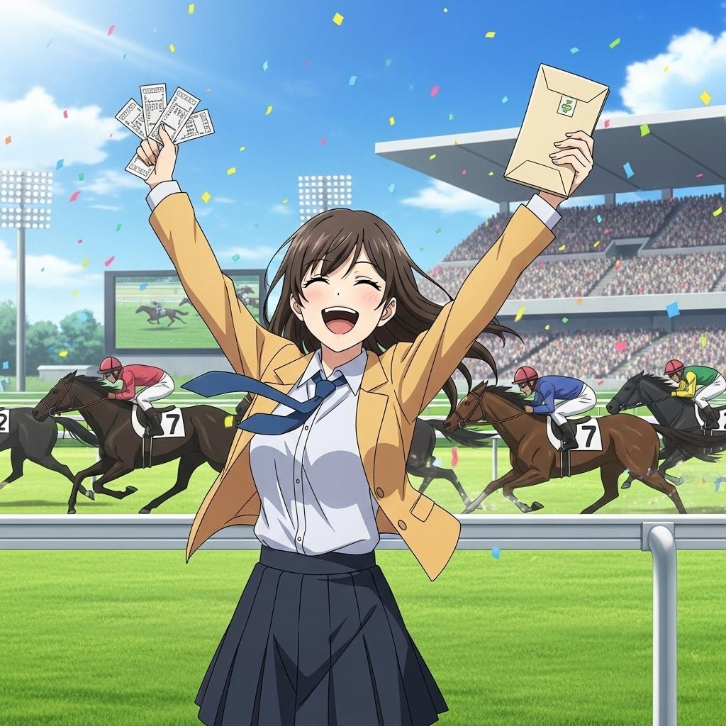 競馬で大金GET