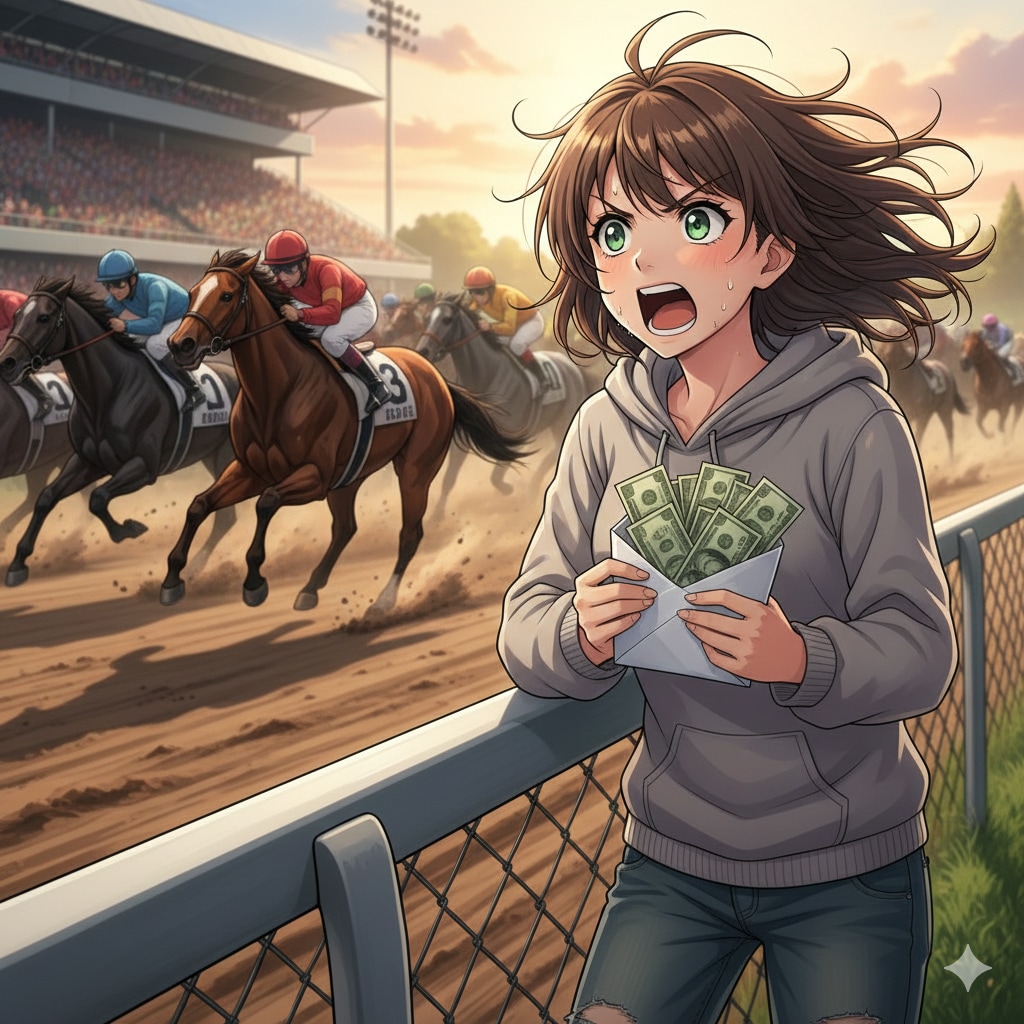 競馬で大金GET