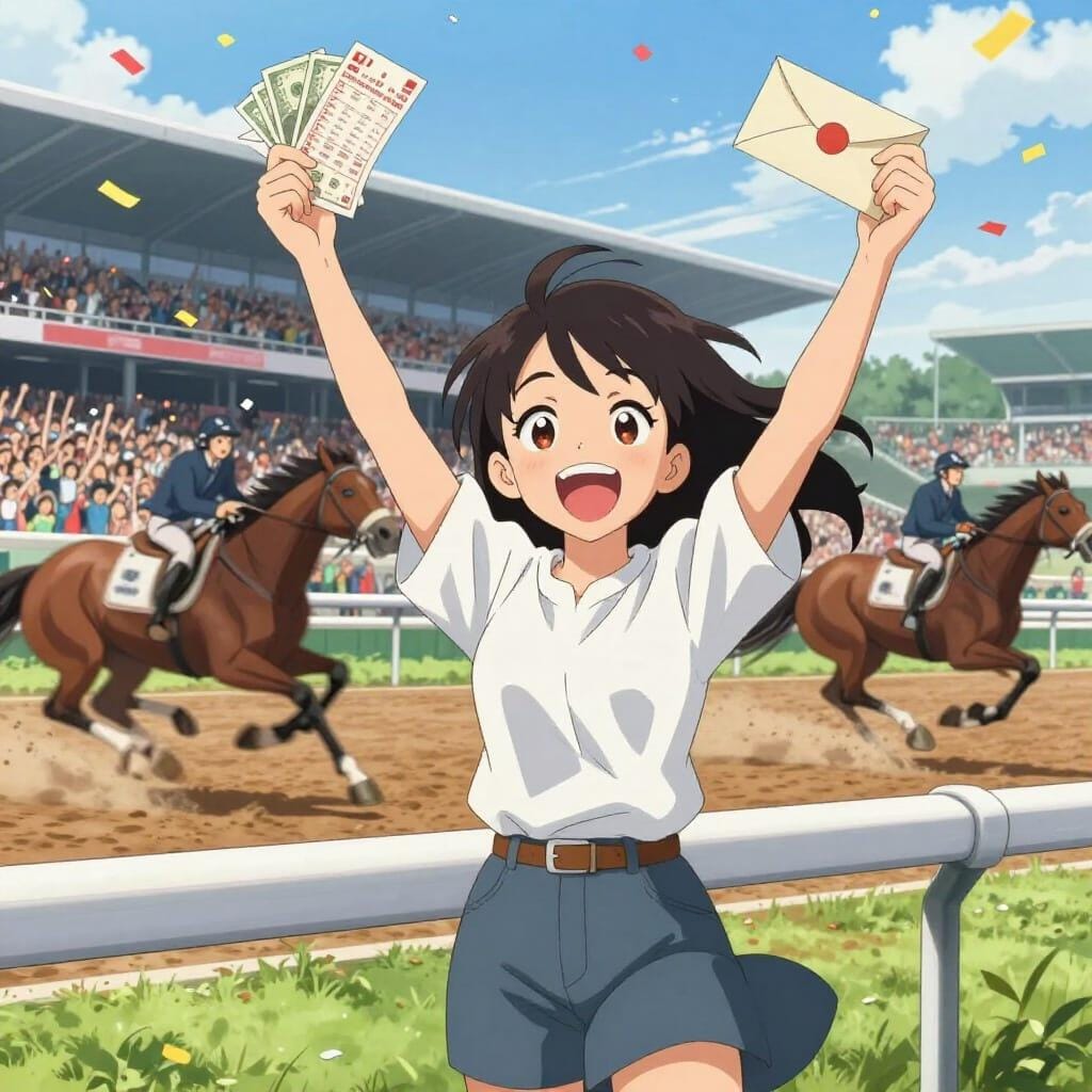 競馬で大金GET