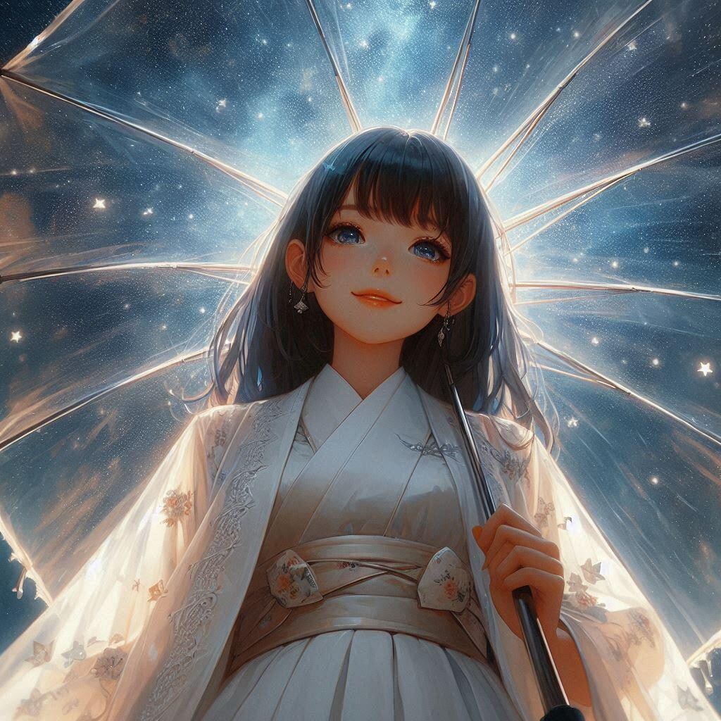 傘をさして歩こう。