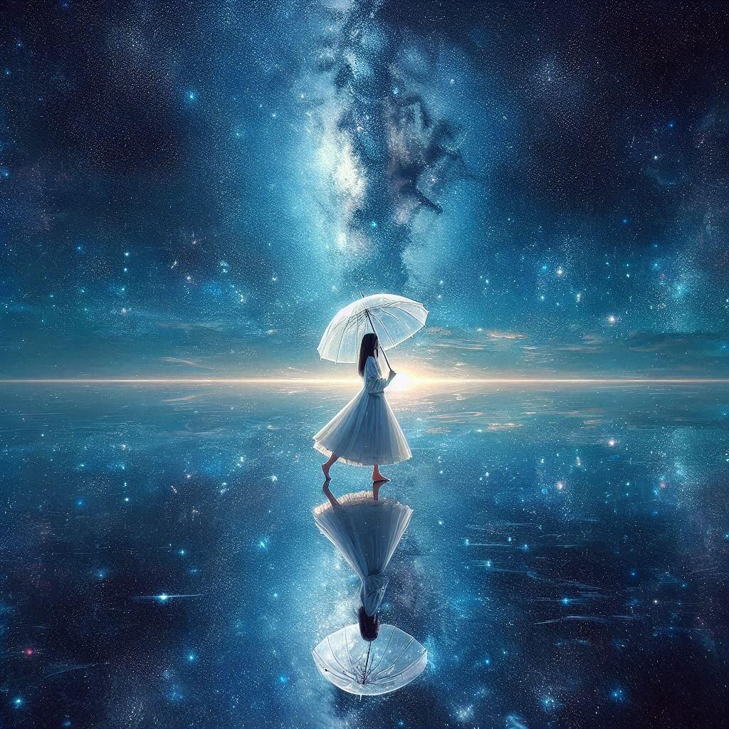 傘をさして歩こう。