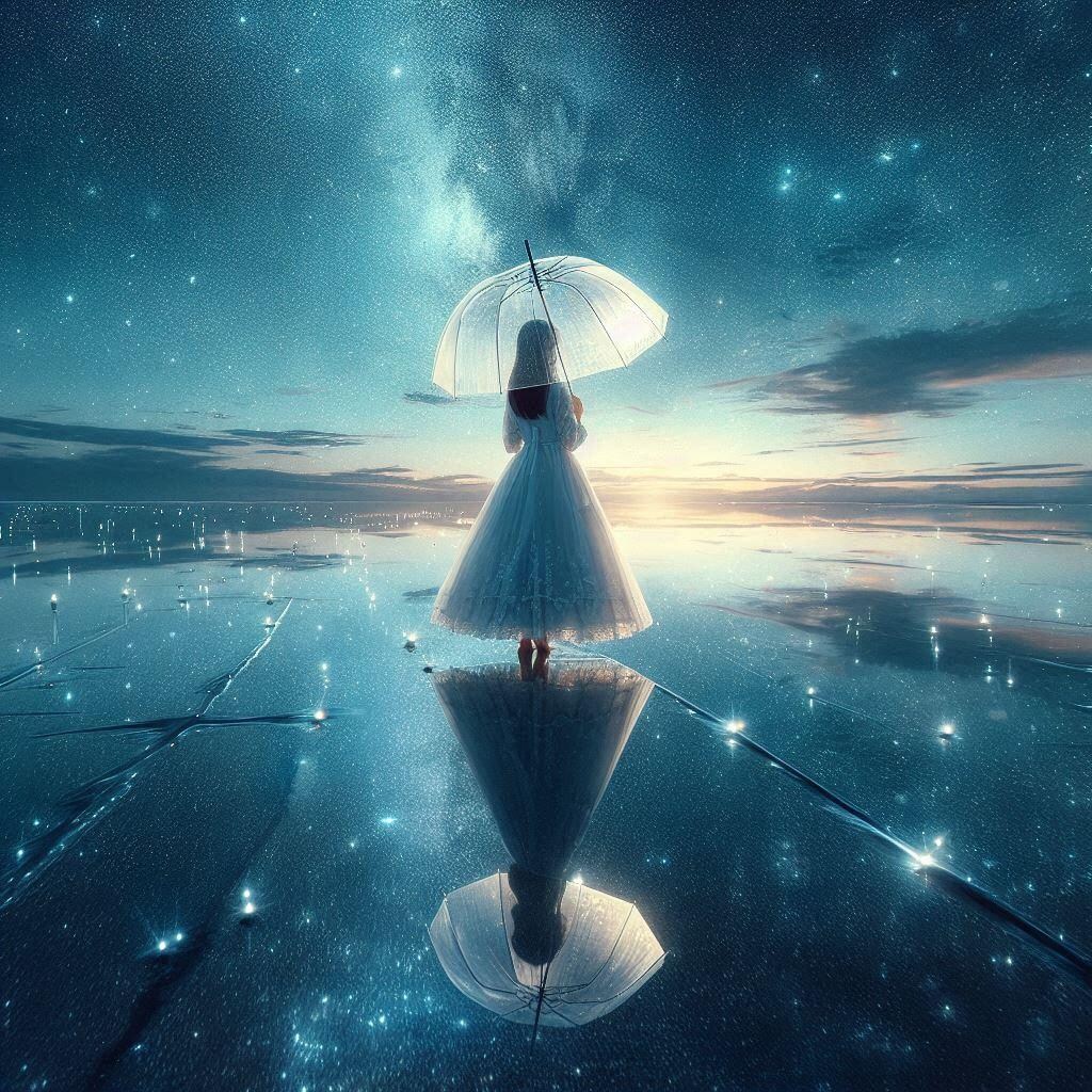 傘をさして歩こう。