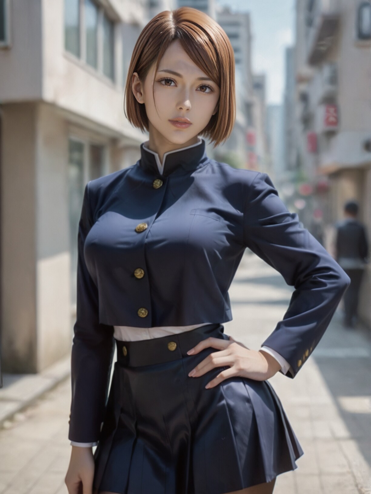 "アニメキャラを実写で再現：釘崎野薔薇"