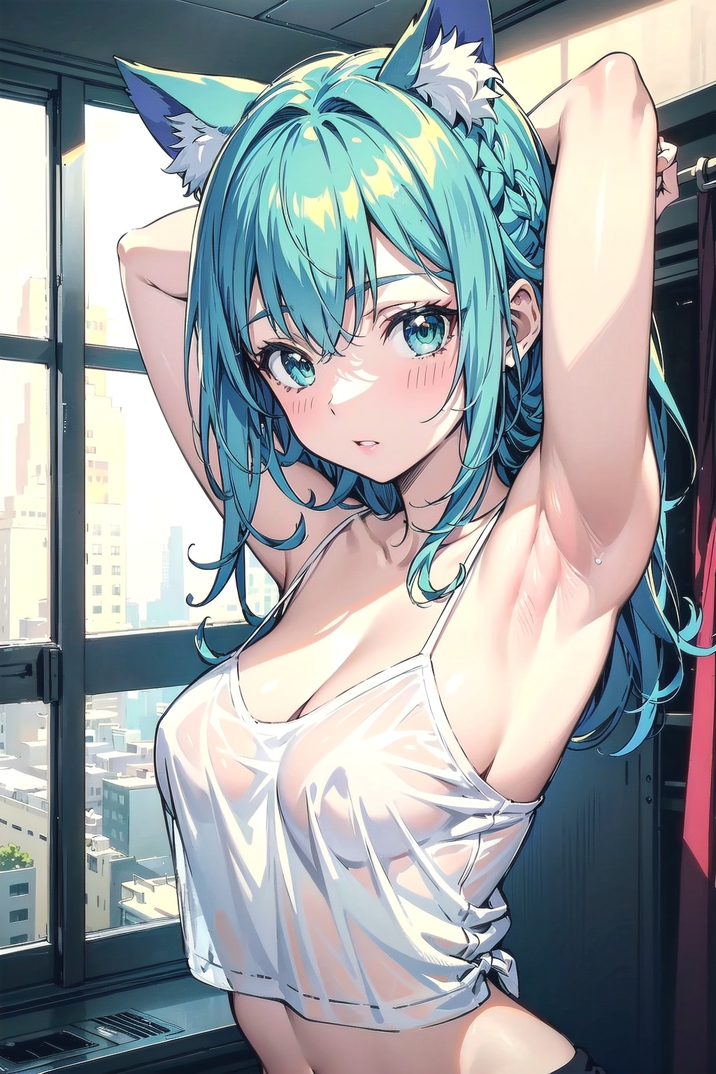 新番組「猫耳図書館のししょちゃん」アニメ番宣風🐱