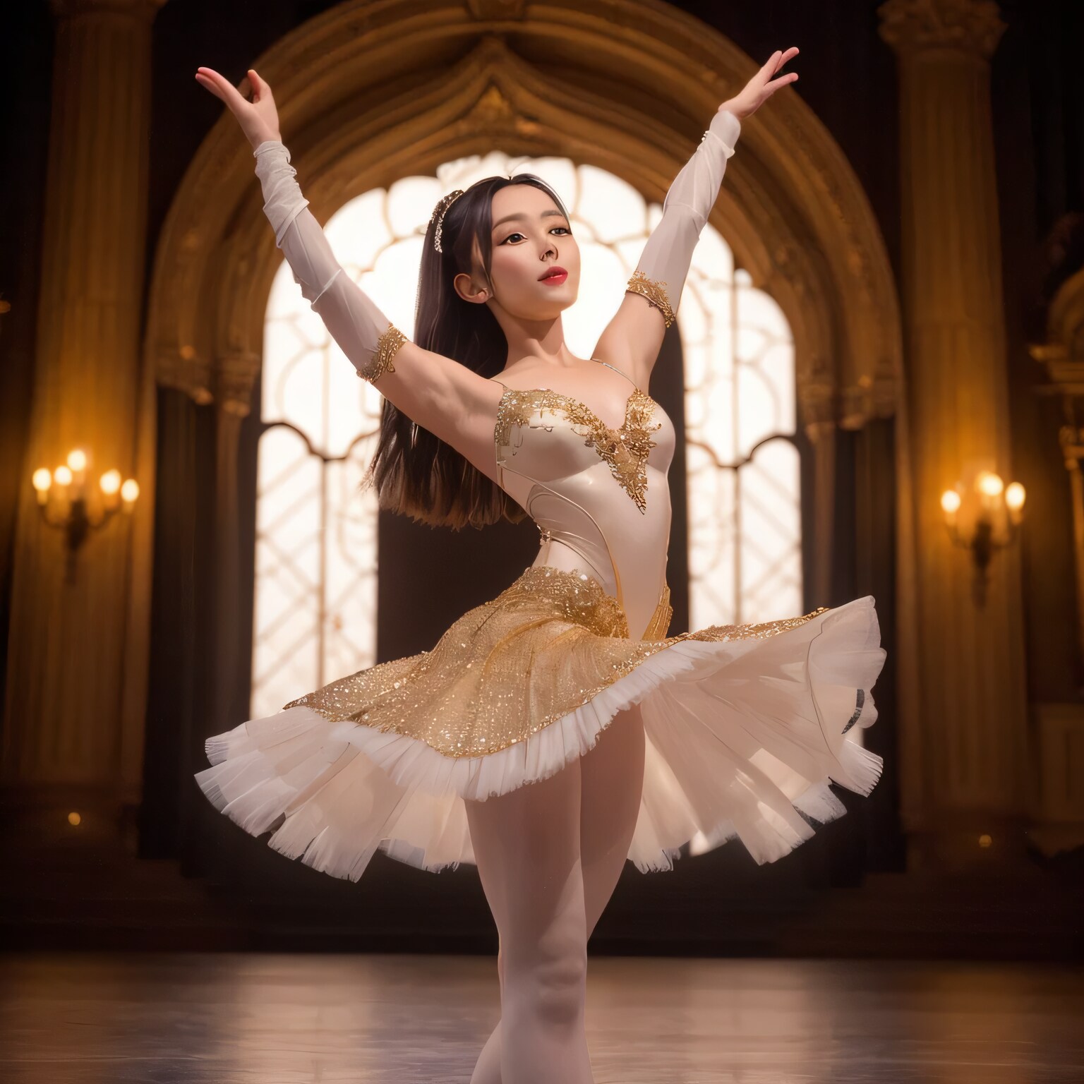 黒髪ロングで演劇の美女５５ | の人気AIイラスト・グラビア