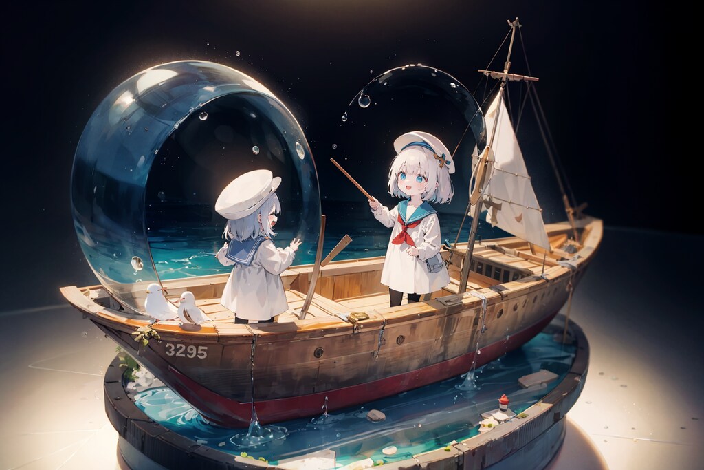 ミニガールonジオラマシップ