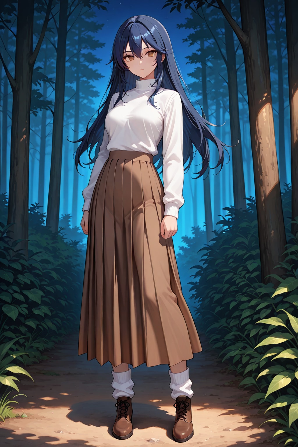 Gloria in a scary forest