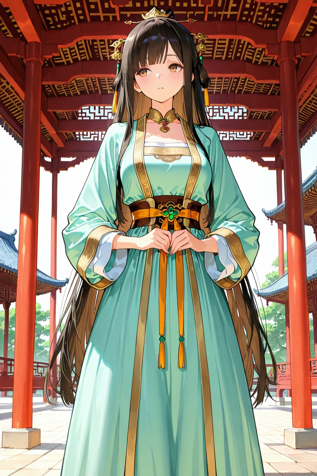 漢服（Hanfu）風衣装 | の人気AIイラスト・グラビア