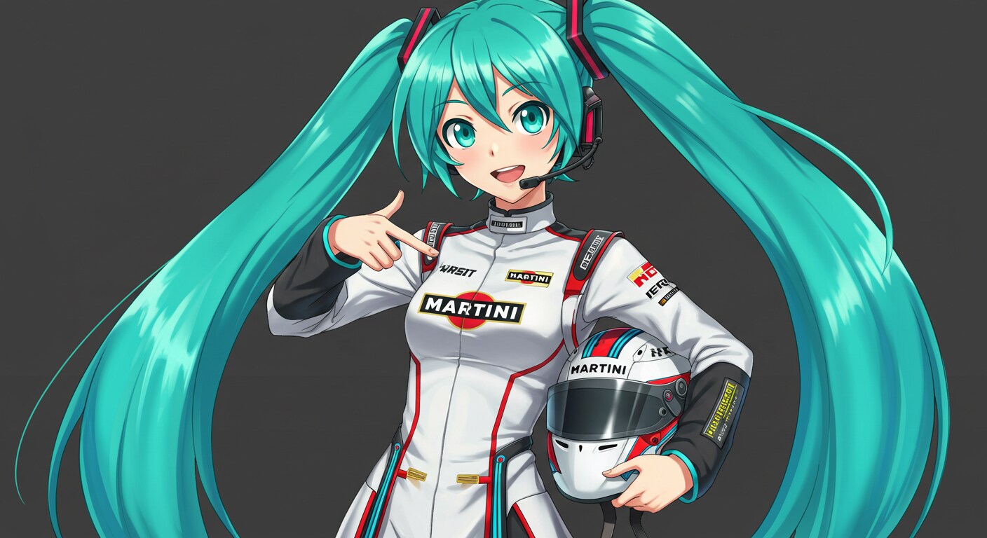 MARTINIレーシングスーツ初音ミク | の人気AIイラスト・グラビア