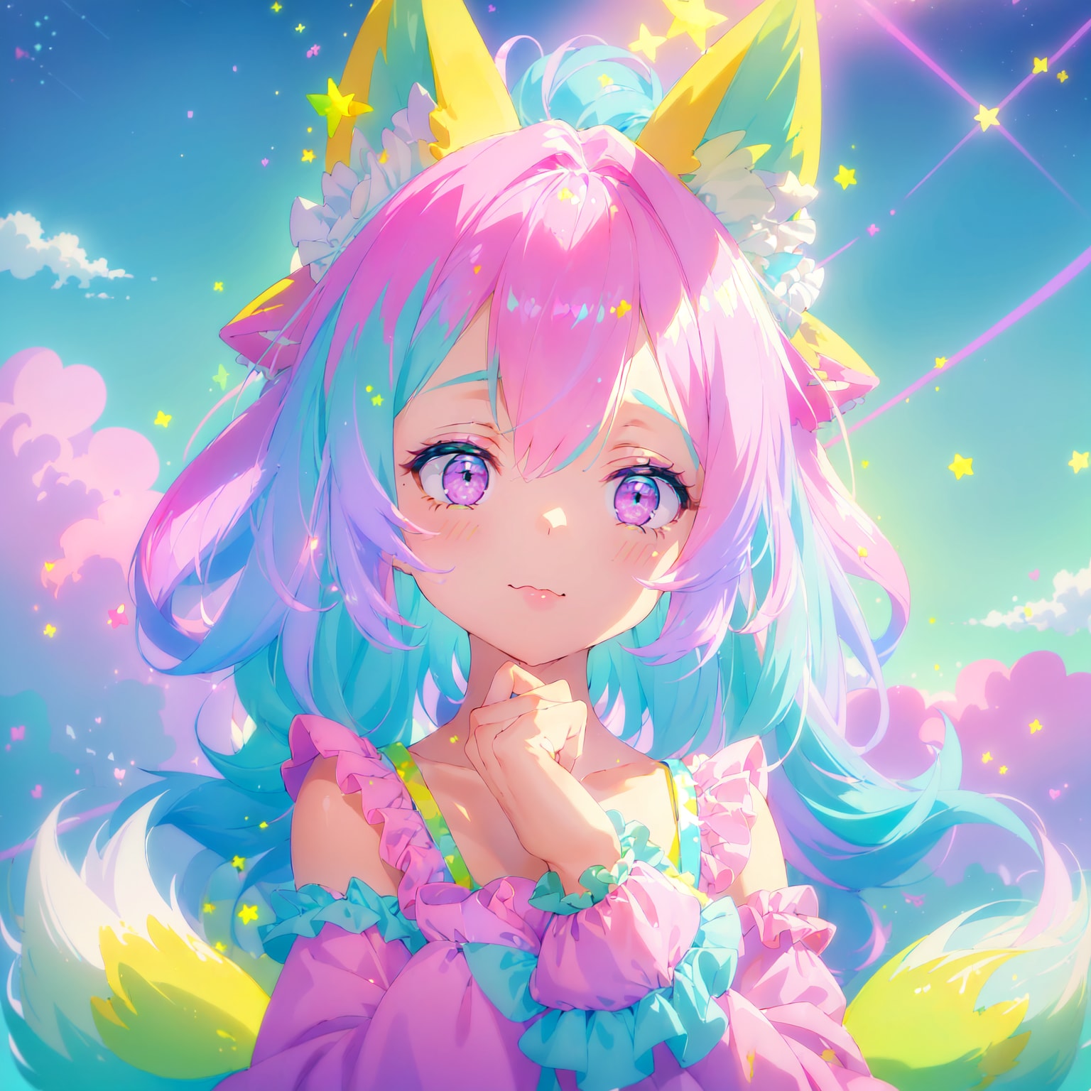 今日のパステル狐 | の人気AIイラスト・グラビア