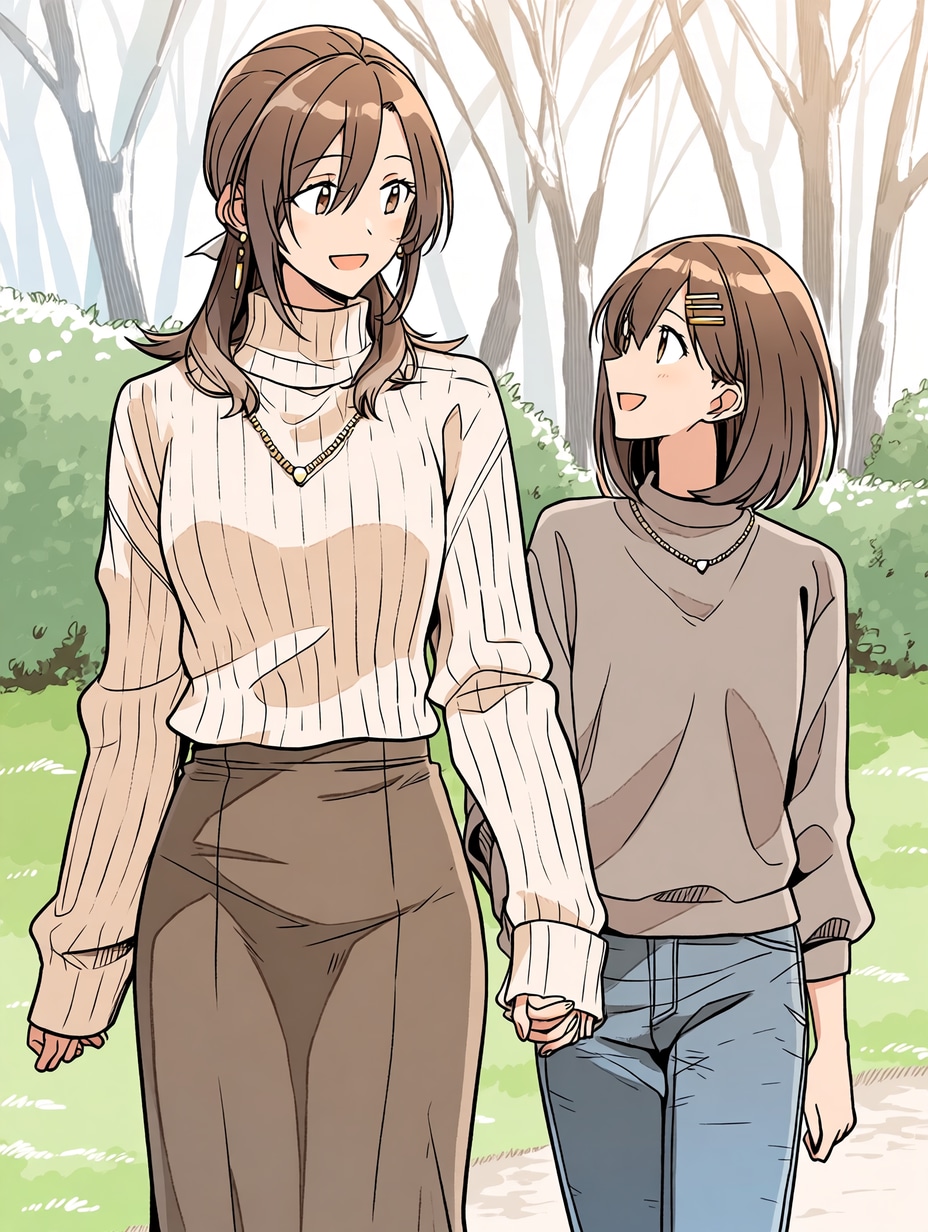 母と娘266 | の人気AIイラスト・グラビア