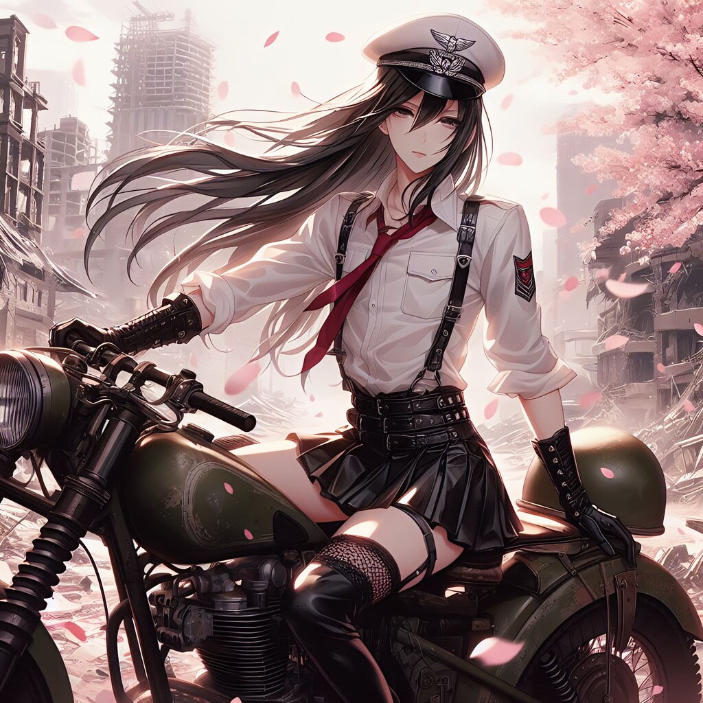 桜の國の散る中を