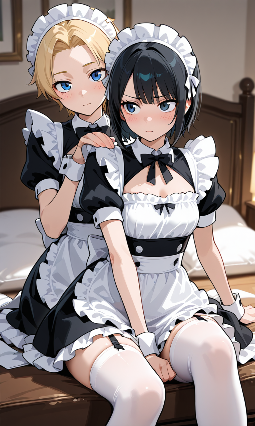 colored maid outfit