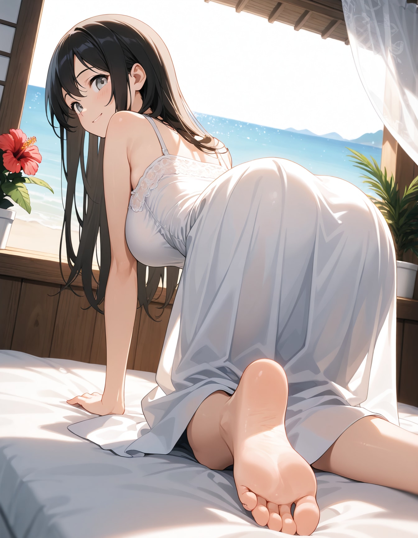 おはよ！今日は泳げそうだよ