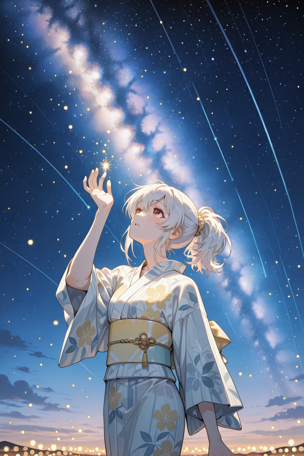 星空の下 | の人気AIイラスト・グラビア