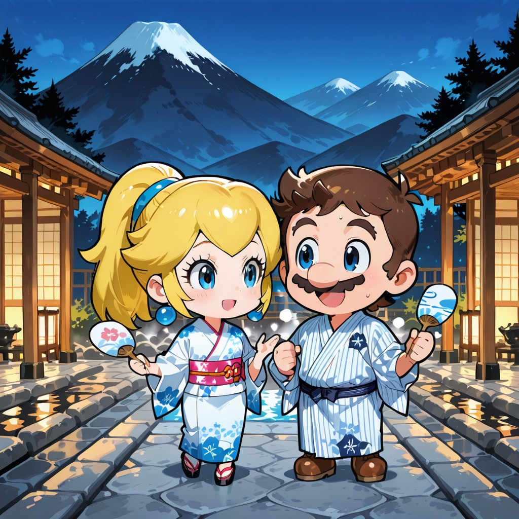 1Fuji 2Yukata 3Onsen | の人気AIイラスト・グラビア