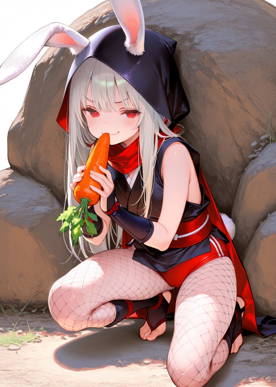 耳を隠せていない忍ルマ