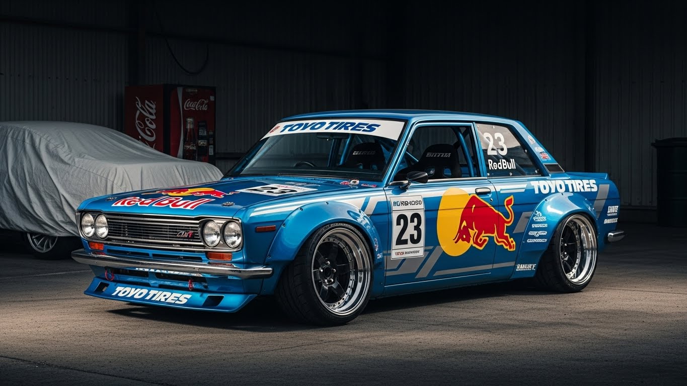 トーヨータイヤブルーバードクーペのドリ車 | の人気AIイラスト・グラビア