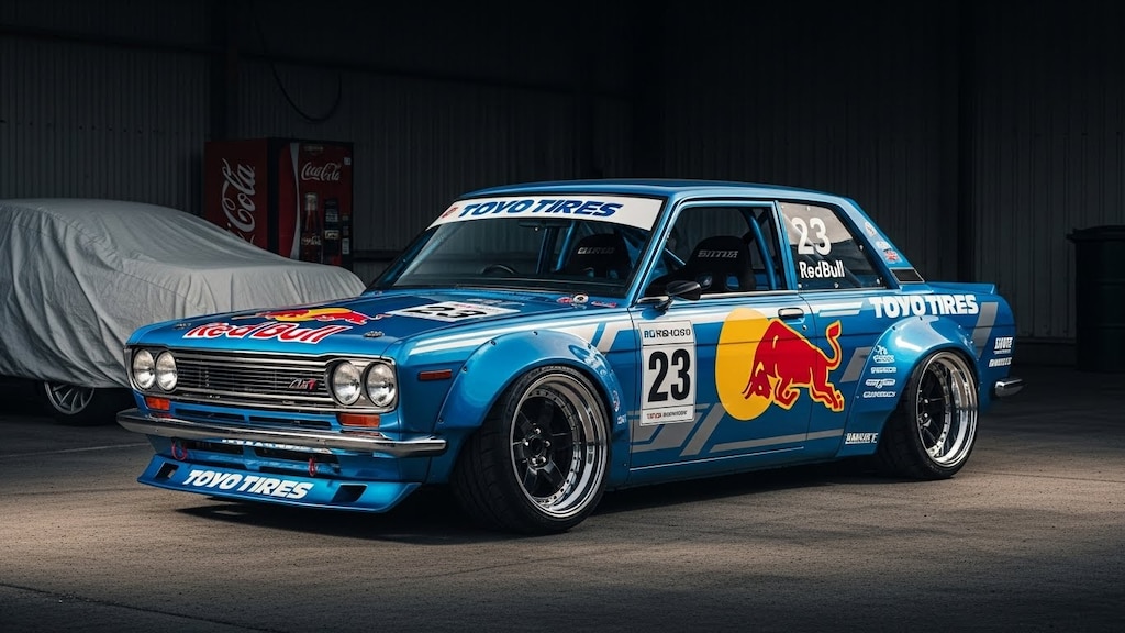 トーヨータイヤブルーバードクーペのドリ車