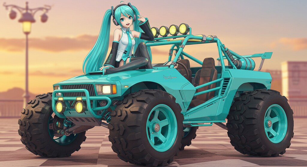 初音ミクとオフロードバギー　　リメイク版