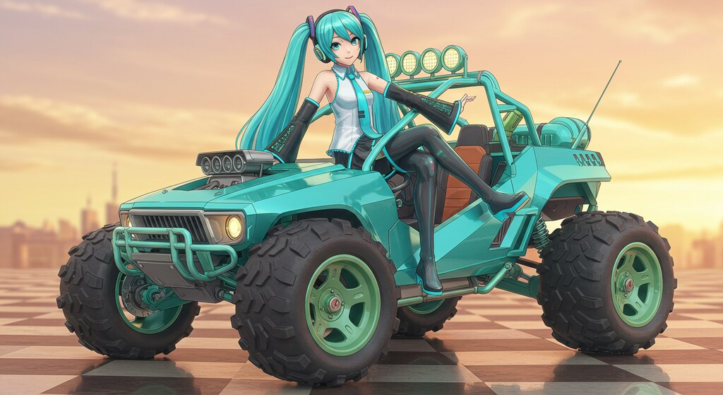 初音ミクとオフロードバギー　　リメイク版