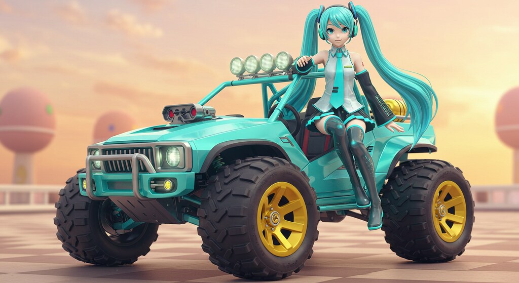 初音ミクとオフロードバギー　　リメイク版