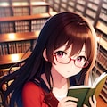 図書館と眼鏡っ娘 2枚目