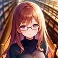 図書館と眼鏡っ娘 3枚目