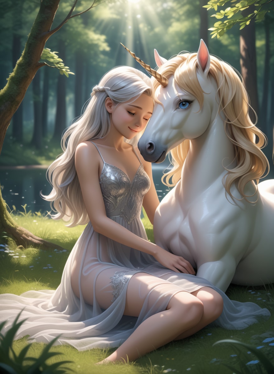 少女とユニコーンと | の人気AIイラスト・グラビア