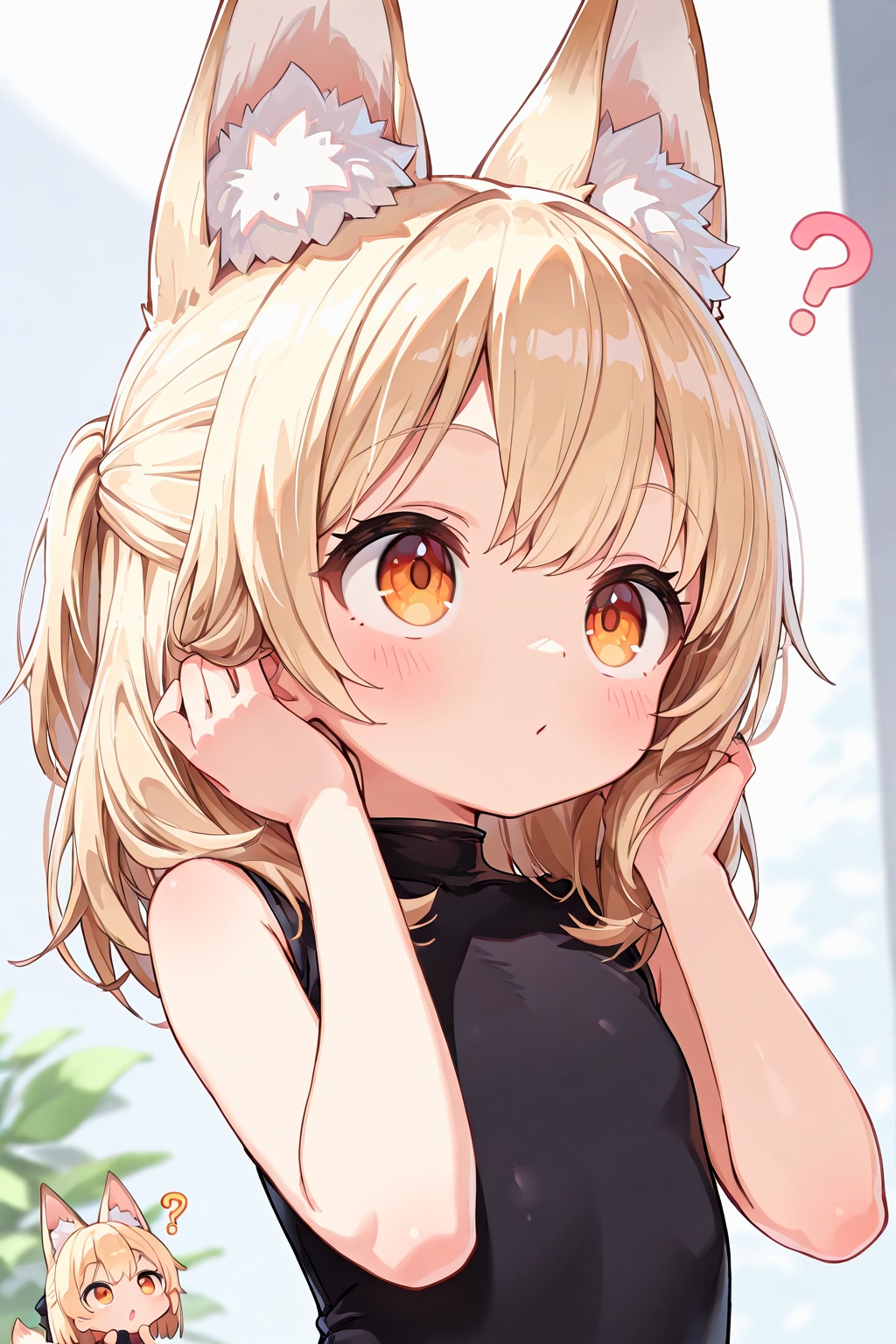 生成機能の子にケモミミつけたった！