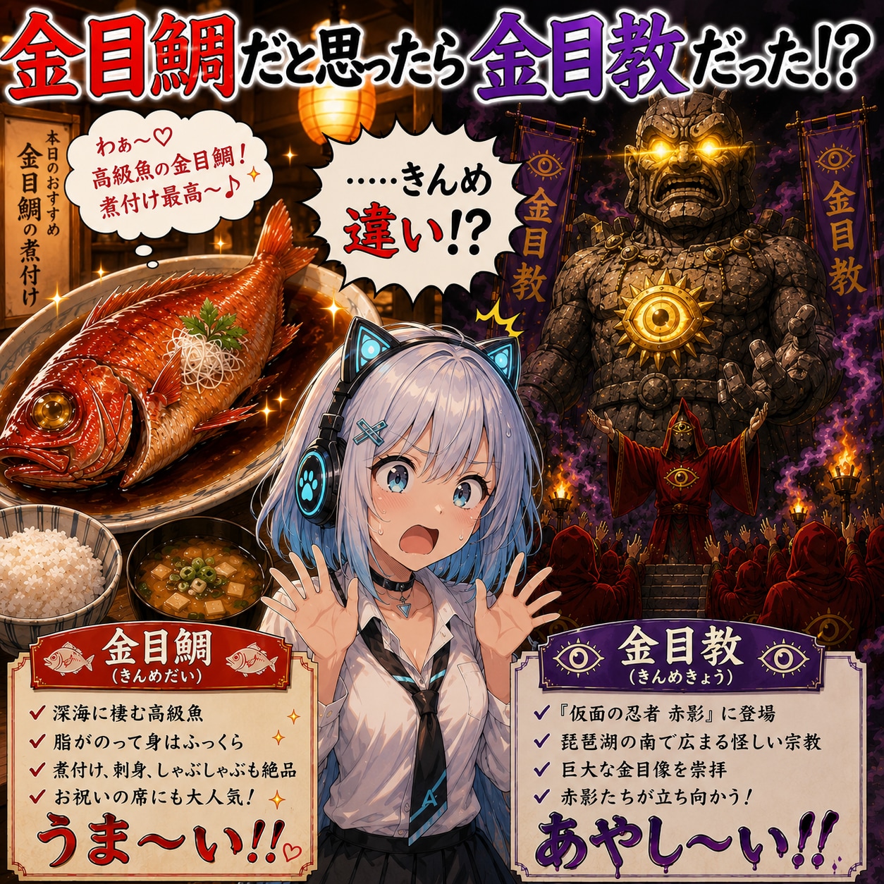 きんめ違い!? ～金目鯛と金目教～