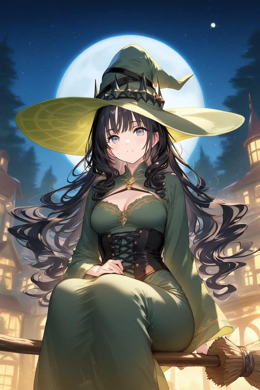 飛んでいる魔女