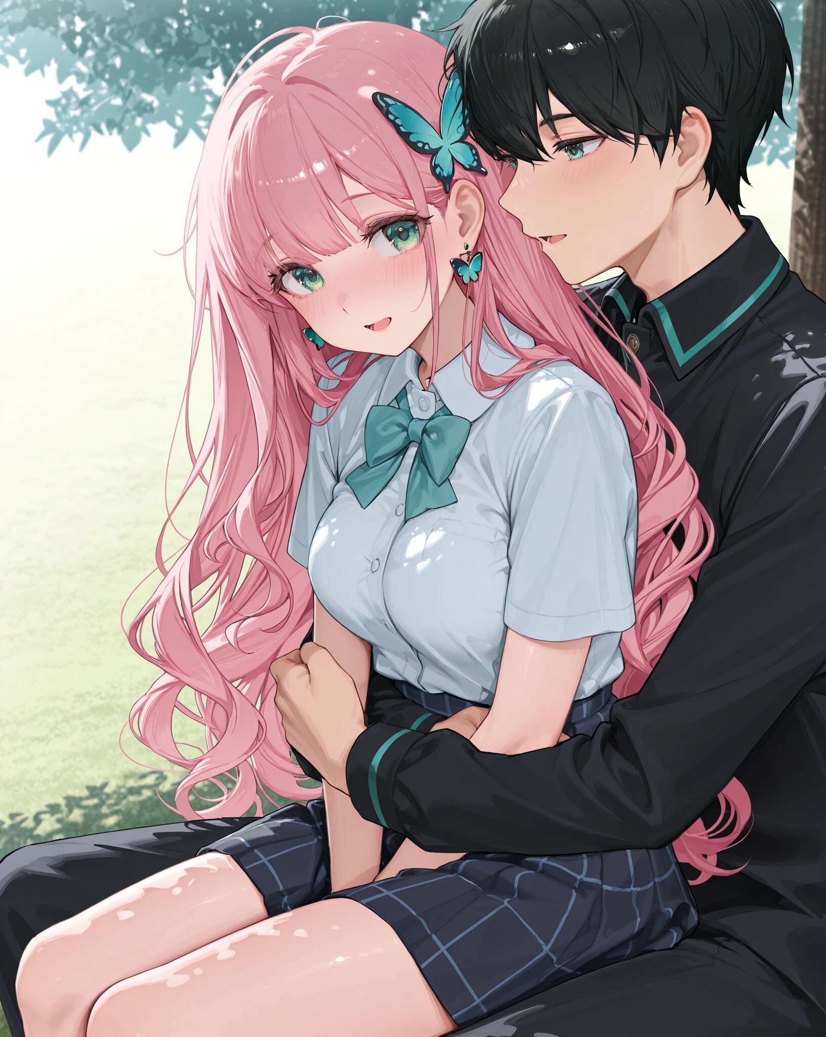 彼と学校でイチャイチャ