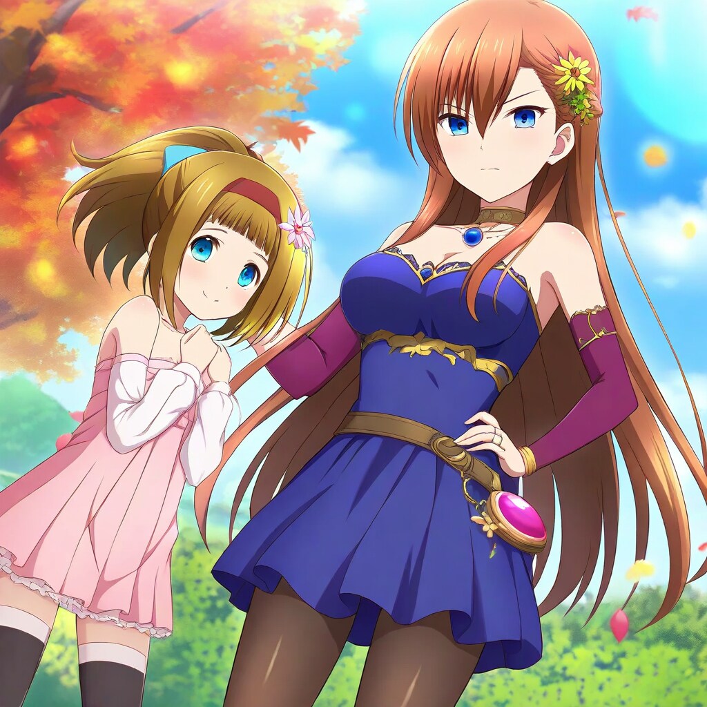 ​『魔法使いのお姉さんと、ちっちゃな冒険者』 | の人気AIイラスト・グラビア