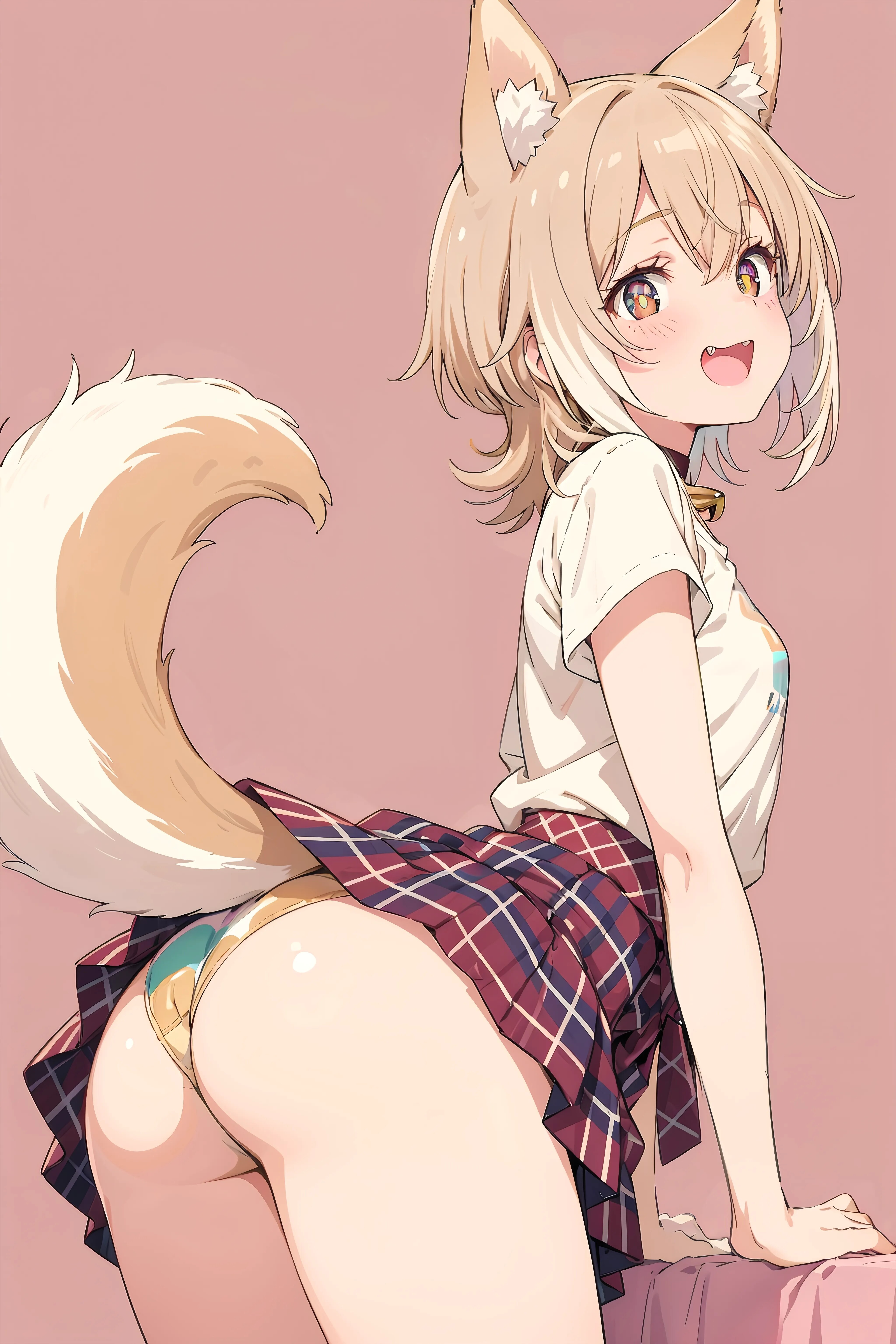 A Whisper of Pink and Playful Tail